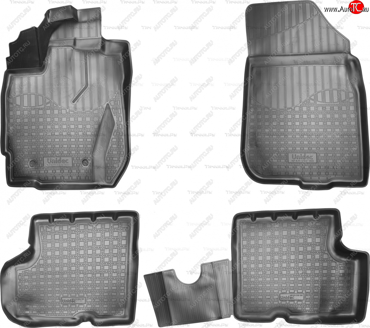 1 р. Ковер литьевой салонный ПЛ Norplast  Nissan Terrano  D10 (2013-2016), Renault Duster  HS (2015-2021) (черный)  с доставкой в г. Кемерово