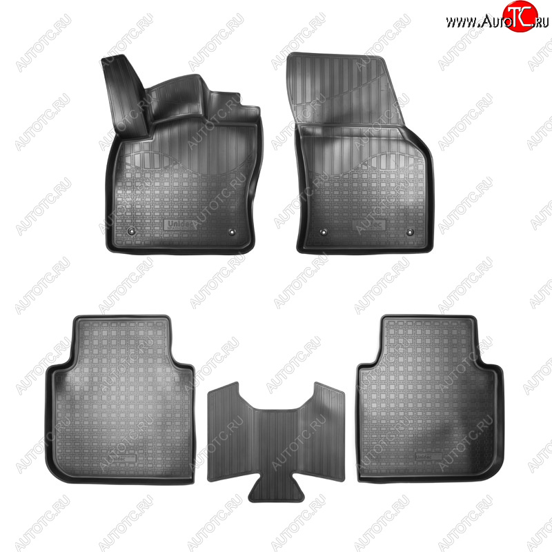 1 р. Ковер литьевой салонный ПЛ Norplast  Skoda Kodiaq  NU7 (2017-2021), Volkswagen Tiguan  Mk2 (2016-2020) (черный)  с доставкой в г. Кемерово