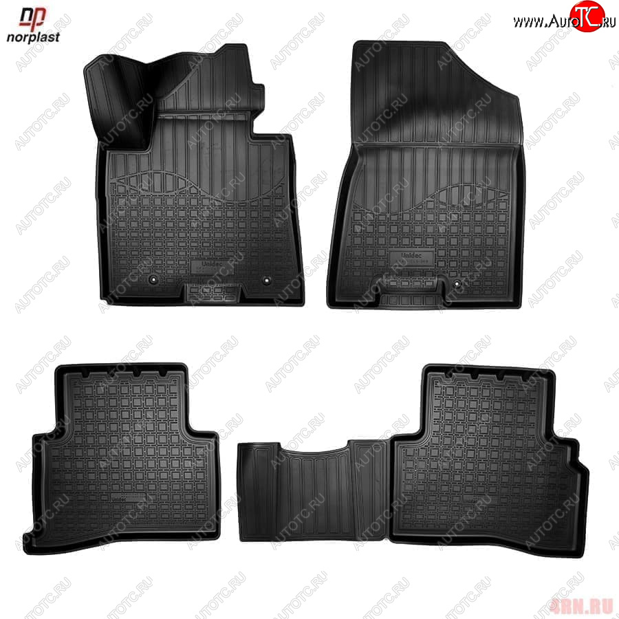 1 р. Ковер литьевой салонный ПЛ Norplast  Hyundai Tucson  TL (2018-2021), KIA Sportage  4 QL (2016-2018) (черный)  с доставкой в г. Кемерово