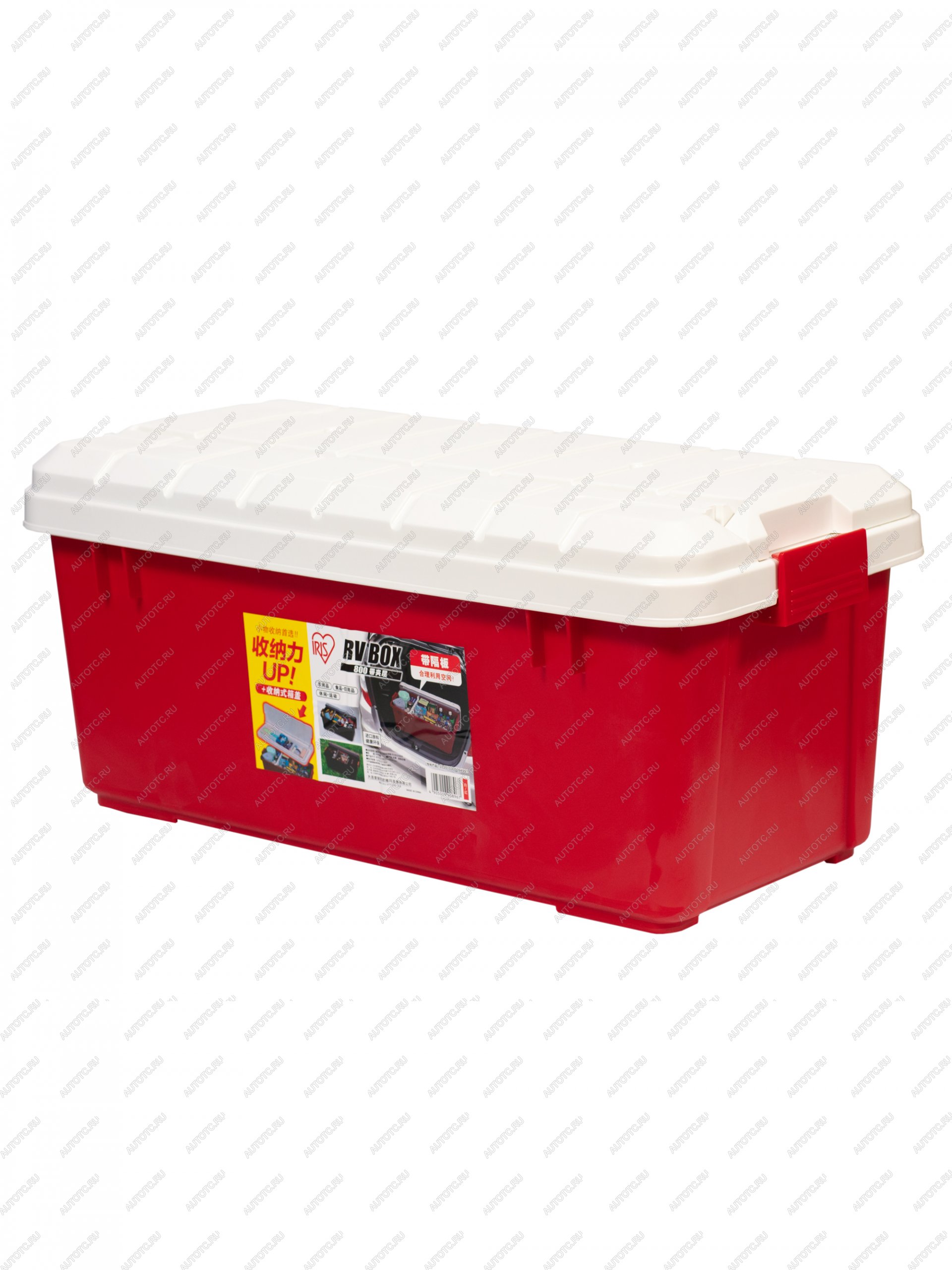 2 789 р. Ящик экспедиционный IRIS RV BOX 800 c двойной разделенной крышкой, WHITERED. 78,5x37x32,5 (уценка)  rv800cw_u  с доставкой в г. Кемерово