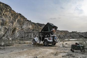 171 999 р. Палатка на крышу автомобиля Wild Land Bush Cruiser 140, лестница 210 см  201045  с доставкой в г. Кемерово. Увеличить фотографию 28
