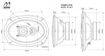 3 599 р. 3-х полосная коаксиальная акустическая система (15х23см/6х9″) MRM BL-69.3 овалы    с доставкой в г. Кемерово. Увеличить фотографию 3