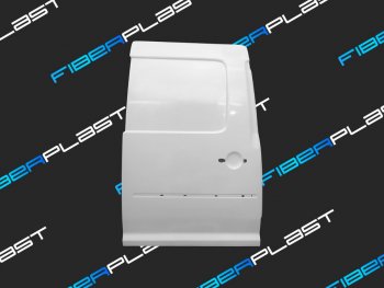 Задняя правая сдвижная дверь (глухая, стеклопластик) Fiberplast Volkswagen Caddy  2K (2003-2015) дорестайлинг, рестайлинг