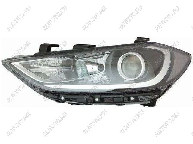 7 749 р. Левая фара (под корректор, диодная) BODYPARTS Hyundai Elantra AD дорестайлинг (2016-2019)  с доставкой в г. Кемерово