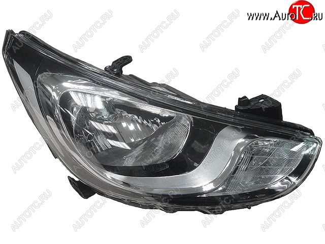 4 799 р. Правая фара (c электрокорректором) BODYPARTS  Hyundai Solaris  RBr (2010-2014) седан дорестайлинг  с доставкой в г. Кемерово