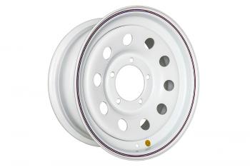 1 799 р. Диск усиленный УАЗ стальной белый 5x139,7 7xR16 d110 ET-19 (уценка) OFF-ROAD Wheels 1670-53910wh-19_u  с доставкой в г. Кемерово. Увеличить фотографию 1