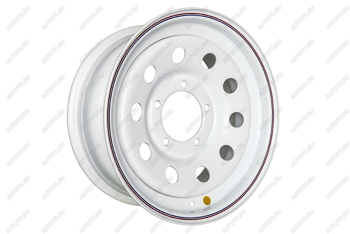 1 799 р. Диск усиленный УАЗ стальной белый 5x139,7 7xR16 d110 ET-19 (уценка) OFF-ROAD Wheels 1670-53910wh-19_u  с доставкой в г. Кемерово