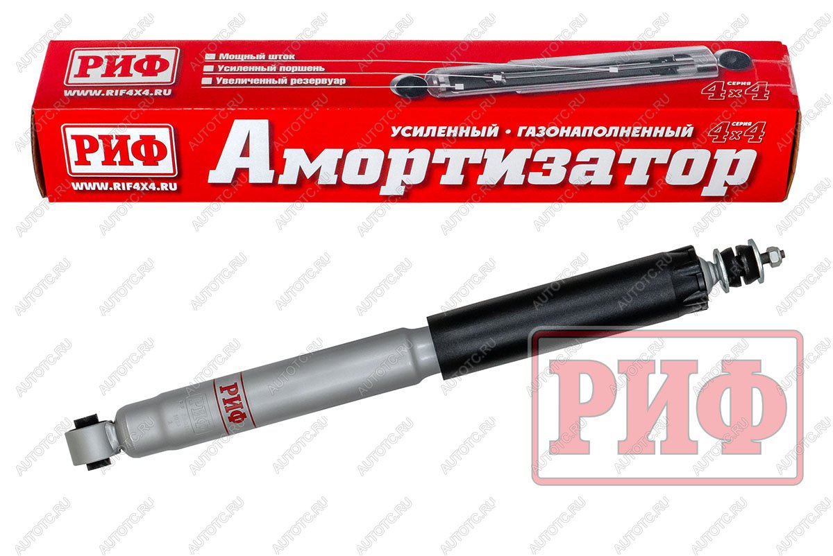6 219 р. Амортизатор усиленный РИФ задний газовый Mitsubishi Pajero III, IV 2000+ штатный и лифт 0-40 мм  sag248  с доставкой в г. Кемерово