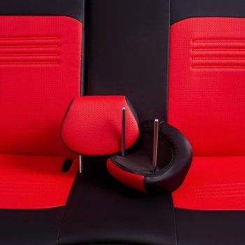 9 899 р. Комплект чехлов для сидений (РЗСиС 50/50, 2П Илана+Орегон) ТУРИН Lord Autofashion  Chery Tiggo T11 (2005-2013) дорестайлинг (черный, вставка красная, строчка красная)  с доставкой в г. Кемерово. Увеличить фотографию 4