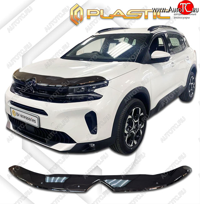 2 299 р. Дефлектор капота (рынок Европы) CA-Plastic  CITROEN C5 Aircross (2022-2025) рестайлинг (Classic черный)  с доставкой в г. Кемерово