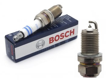 1 199 р. Свеча зажигания AUDI A3/VW GOLF 94-/HONDA ACCORD/CR-V 95-/LADA GRANTA/KALINA 13-/RENAULT LOGAN/DUSTE BOSCH 0242230528 BOSCH 0242230528  с доставкой в г. Кемерово. Увеличить фотографию 1