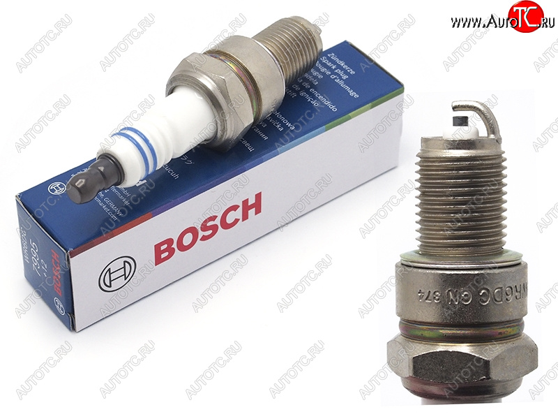 299 р. Свеча зажигания CHEVROLET AVEOLANOSNIVADAEWOO LACETTINEXIA 1.51.7 00-VAZ 2101-21102121 BOSCH 0242240592  с доставкой в г. Кемерово
