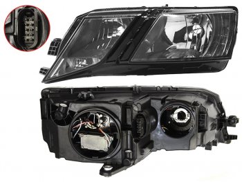 Фара левая (галоген, с электрокорректором) TYC Skoda Octavia  A7 (2016-2020) рестайлинг лифтбэк, рестайлинг универсал