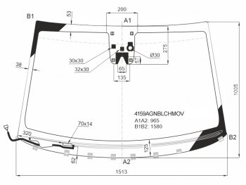 11 599 р. Стекло лобовое (Обогрев щеток Камера Датчик дождя) Hyundai Tucson 15-21 FUYAO 4159AGNBLCHMOV  с доставкой в г. Кемерово. Увеличить фотографию 1