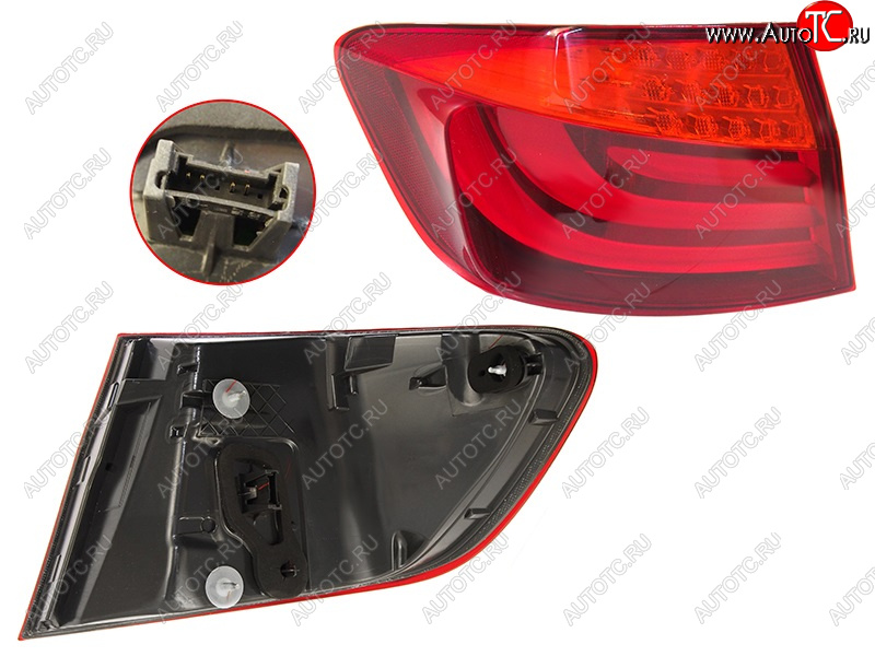 5 249 р. Фонарь задний BMW F10 10-13 LH 4D LED DEPO 444-1957L-AE  с доставкой в г. Кемерово