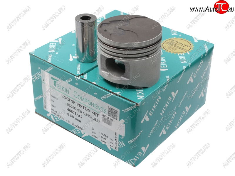 22 799 р. Поршень (к-т 4 шт с охлаждением) 050 TOYOTA LAND CRUISER PRADOHIACE 1KZTE 96-02 TEIKIN 46671AG 050  с доставкой в г. Кемерово