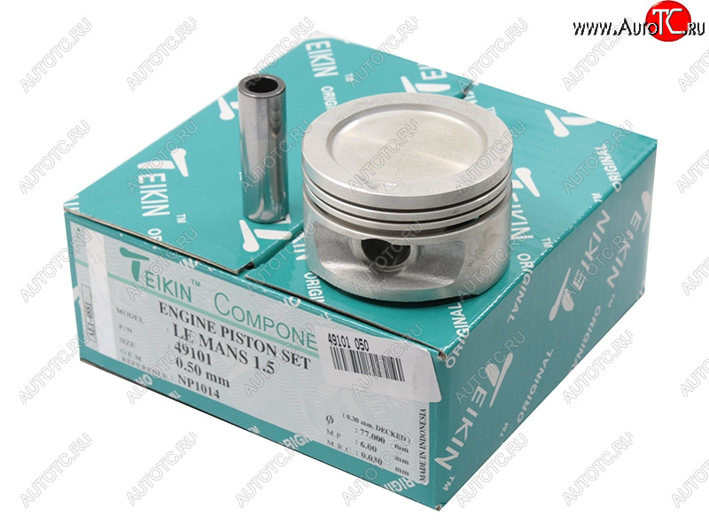 5 499 р. Поршни (к-т 4 шт) 050 DAEWOO LANOS/NEXIA 1.5 G15MF/A15SM 94- TEIKIN 49101 050, 49101050 TEIKIN 49101 050  с доставкой в г. Кемерово