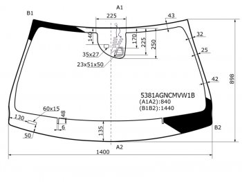 12 699 р. Стекло лобовое (Обогрев щеток Камера Датчик дождя Молдинг) Mercedes-Benz A-Class 12-18  CLA-Clas FUYAO 5381AGNCMVW1B  с доставкой в г. Кемерово. Увеличить фотографию 1
