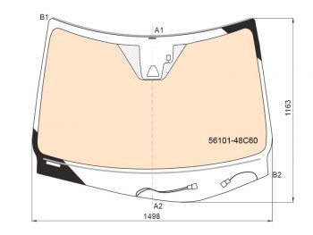 104 999 р. Стекло лобовое (Обогрев полный Камера Датчик дождя Проекция) Lexus RX 15-19 LEXUS 56101-48C60  с доставкой в г. Кемерово. Увеличить фотографию 2