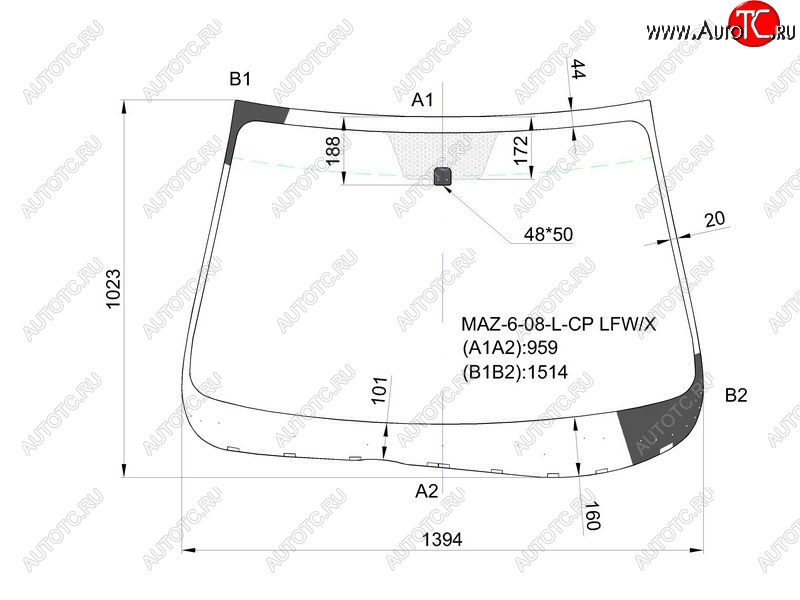 6 599 р. Стекло лобовое Mazda 6 07-12 XYG MAZ-6-08-L-CP LFW/X  с доставкой в г. Кемерово