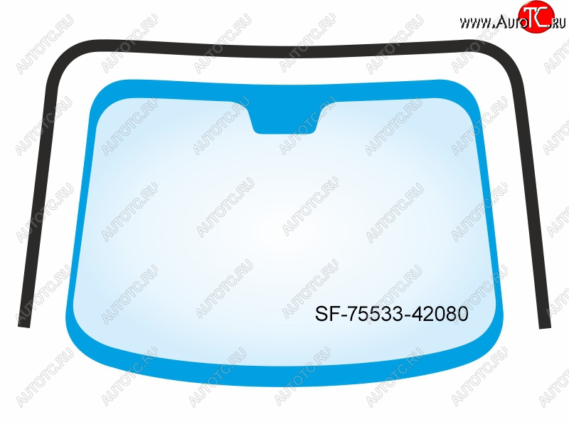 2 599 р. Молдинг лобового стекла (П-образный) Toyota RAV4 (XA50) 18-  Wildlander 19- SAT SF-75533-42080  с доставкой в г. Кемерово