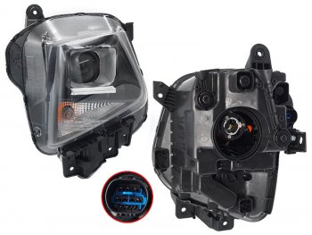Фара правая (галоген, 8 контактов) SAT Hyundai Tucson  NX4 (2020-2022)