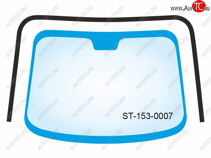 1 459 р. Молдинг лобового стекла (П-образный) SAT KIA Cerato 2 TD седан (2008-2013) (черный)  с доставкой в г. Кемерово