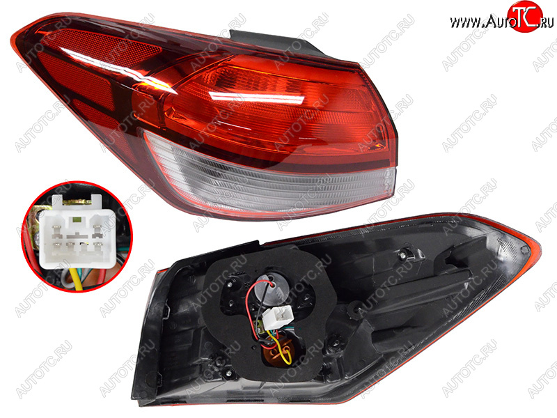 8 449 р. Фонарь задний левый (внешний, LED) SAT  KIA Cerato  3 YD (2016-2019) рестайлинг седан  с доставкой в г. Кемерово