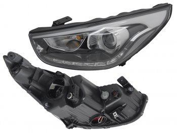 Фара левая (LED, ДХО) SAT Hyundai IX35  LM (2013-2018) рестайлинг