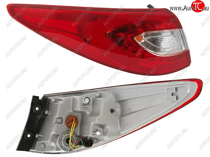 7 399 р. Фонарь задний левый (внешний, LED) SAT Hyundai IX35 LM дорестайлинг (2009-2013)  с доставкой в г. Кемерово