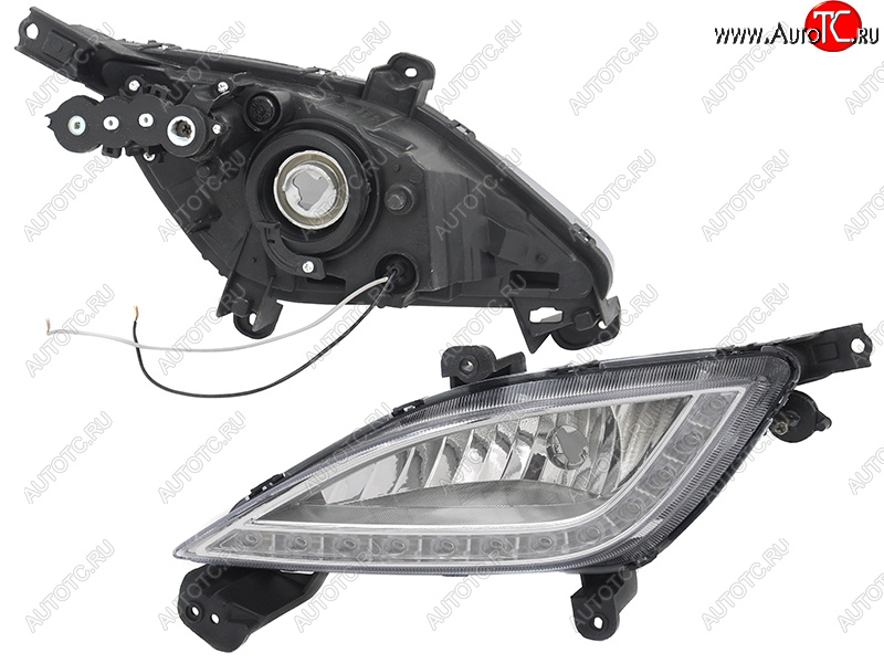 5 399 р. Левая противотуманная фара SAT Hyundai I30 2 GD дорестайлинг, хэтчбэк 5 дв. (2011-2015)  с доставкой в г. Кемерово