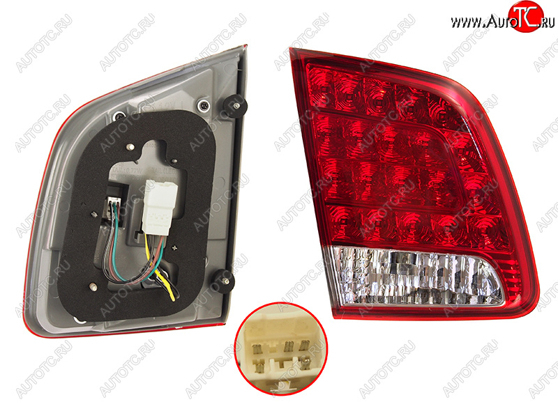 6 799 р. Левый фонарь (LED, внутренний) SAT KIA Sorento XM дорестайлинг (2009-2012)  с доставкой в г. Кемерово
