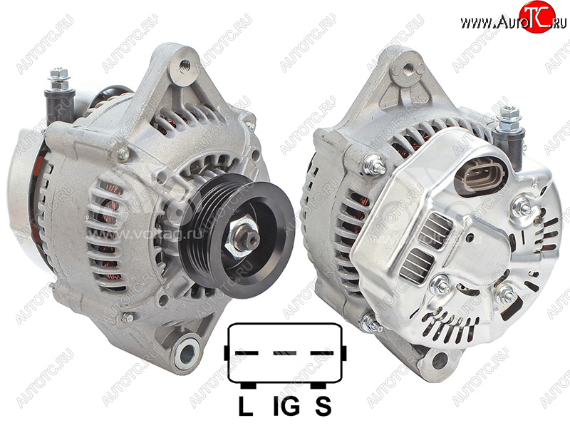 6 399 р. Генератор TOYOTA HILUX 98-05 HIACE 98-06 LAND CRUISER PRADO 96-02 23ZFE 12V 70A SAT ST-27060-75150  с доставкой в г. Кемерово