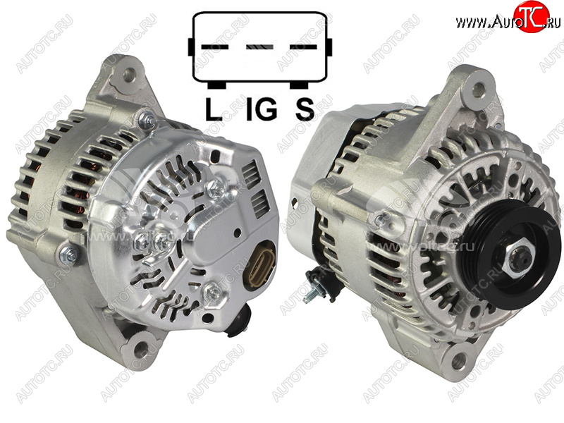 7 499 р. Генератор TOYOTA LAND CRUISER PRADO 5VZFE 95-02HILUX SURF VZN18# 5VZFE  95-02 12V 80A SAT ST-27060-62160  с доставкой в г. Кемерово