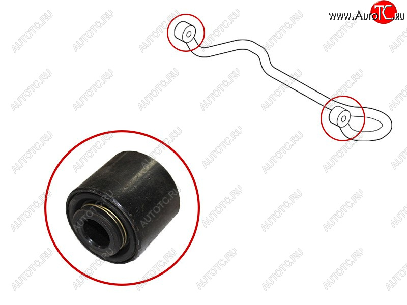 799 р. Втулка стабилизатора Toyota Land Cruiser Prado (J150) 09-20  Lexus GX 02-19  Toyota 4Runner 02-09 SAT ST-48805-60130B  с доставкой в г. Кемерово