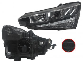 Фара левая (LED) SAT Skoda Rapid  MK2 (2019-2025)