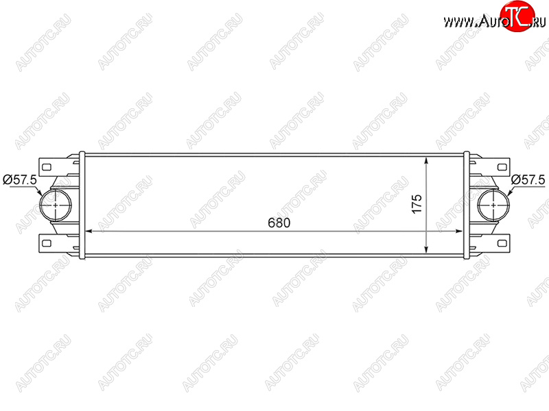 6 599 р. Интеркулер RENAULT MASTER 97-10OPEL MOVANO 98-10NISSAN INTERSTAR 97-10 SAT ST-77010-43695  с доставкой в г. Кемерово