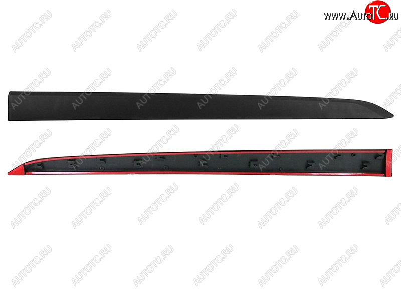 2 389 р. Накладка двери Kia Rio X-Line 17-22 (Спереди Справа Снизу) SAT ST-81-0004  с доставкой в г. Кемерово