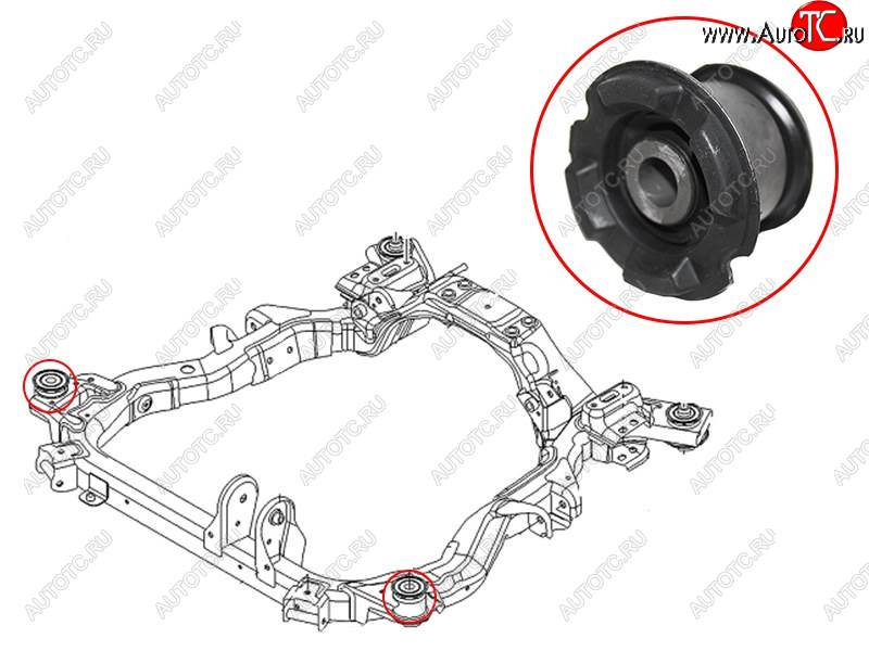 1 199 р. Сайлентблок Chevrolet Captiva 06-15  Opel Antara 06-15  Daewoo Winstorm 06-10 SAT ST-96626232B  с доставкой в г. Кемерово