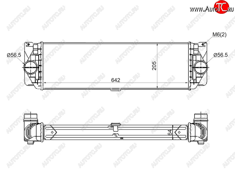 9 999 р. Интеркулер MERCEDES SPRINTER 05- SAT ST-A9065010201  с доставкой в г. Кемерово