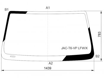6 499 р. Стекло лобовое JAC T6 18-  T8 18-  T8 Pro 20-  Sollers ST6 23-  ST8 24- XYG JAC-T6-VP LFW/X  с доставкой в г. Кемерово. Увеличить фотографию 1