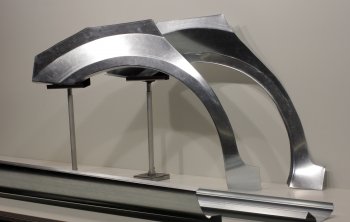 Задние ремонтные арки и пороги (с усилителем) AUTOFERRUM Mazda 6  GG (2002-2008) седан дорестайлинг, седан рестайлинг (Оцинкованная сталь 0,8 и 1 мм.)