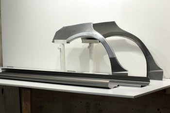 Задние ремонтные арки и пороги AUTOFERRUM Mitsubishi Carisma (1996-2004) (Холоднокатаная сталь 1 и 1.2 мм)