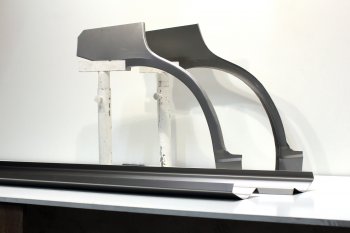 Задние ремонтные арки и пороги (с усилителем) AUTOFERRUM Honda Jazz (2001-2008) (Холоднокатаная сталь 0,8 и 1 мм)