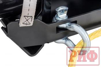 92 859 р. Лебёдка переносная РИФ 9.5XSR c облегчённой площадкой и проводами в сборе, короткий барабан, синтетический трос  9.5xsr-kit1  с доставкой в г. Кемерово. Увеличить фотографию 5