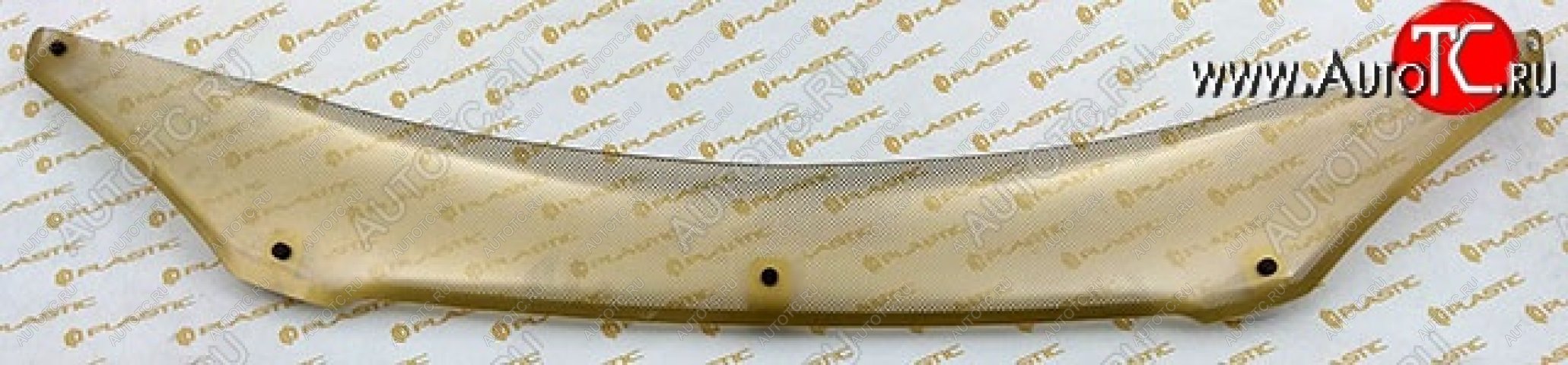2 399 р. Дефлектор капота CA-Plastic  Hyundai Grandeur  TG (2005-2009) дорестайлинг (Шелкография золото)  с доставкой в г. Кемерово