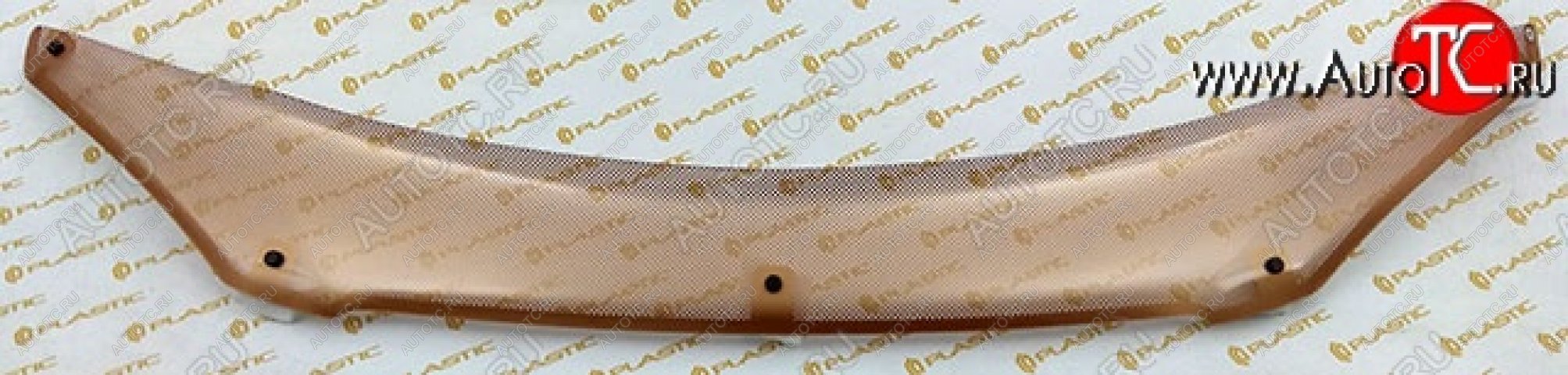 2 199 р. Дефлектор капота CA-Plastic  Skoda Superb  седан (2001-2006) 3U дорестайлинг (Шелкография медь)  с доставкой в г. Кемерово