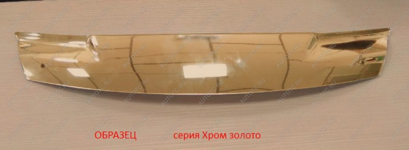 3 289 р.  Дефлектор капота CA-Plastic  Subaru Impreza  GJ (2012-2017) седан (Серия Хром золото)  с доставкой в г. Кемерово
