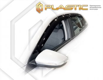 2 099 р. Дефлектор окон CA-Plastic  Geely Emgrand  SS11 (2021-2025) (Classic полупрозрачный)  с доставкой в г. Кемерово. Увеличить фотографию 1