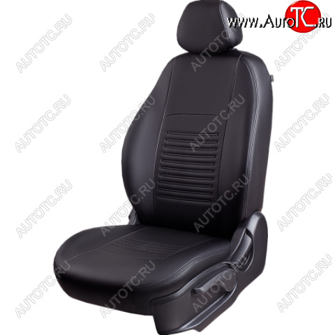 8 999 р. Комплект чехлов для сидений, (РЗС 60/40, 3Г Илана+Орегон) ТУРИН Lord Autofashion  Chevrolet Aveo ( T200,  T250) (2002-2011) хэтчбек 5 дв, седан, седан рестайлинг (черный, вставка черная, строчка черная)  с доставкой в г. Кемерово